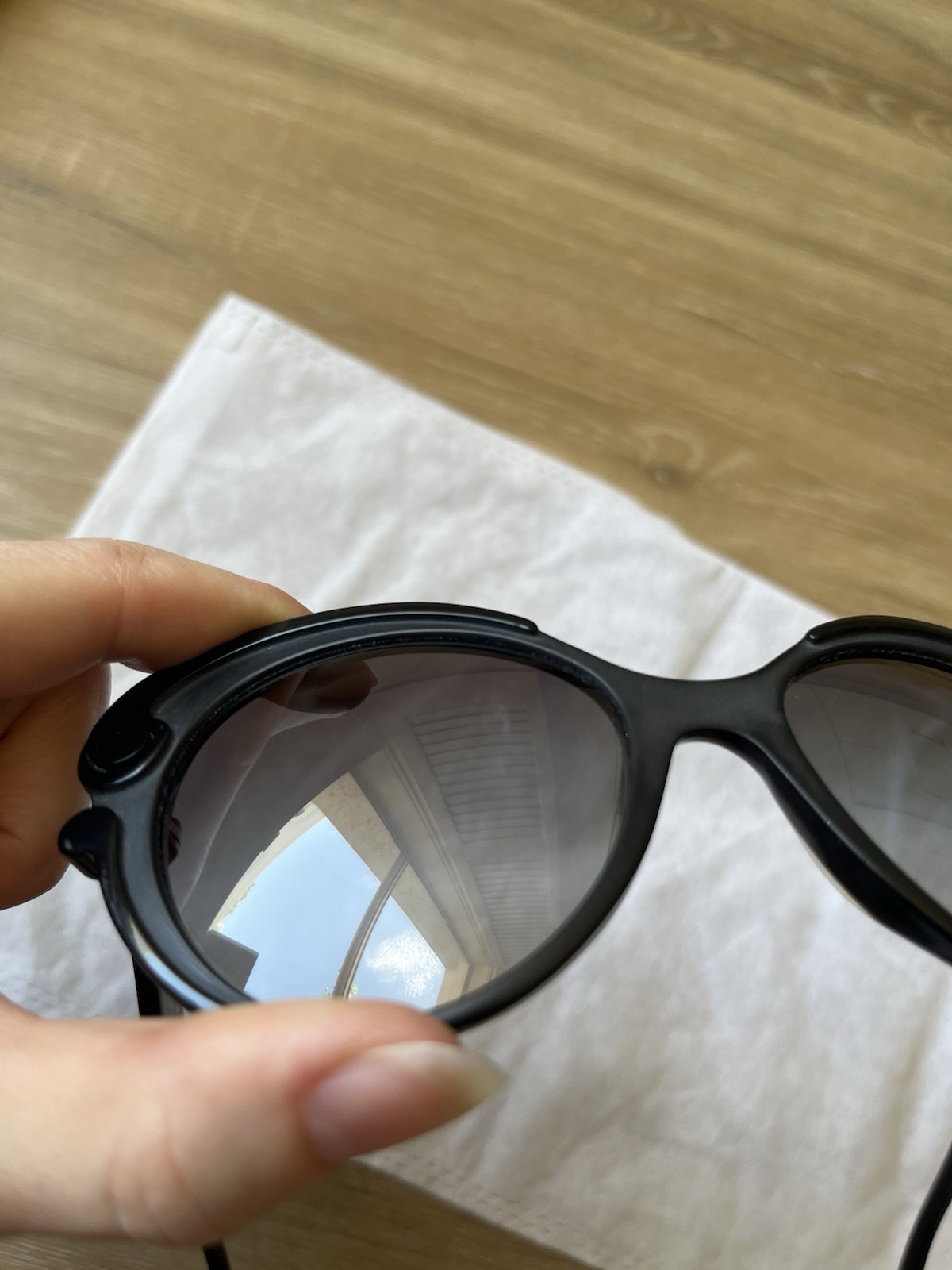 Prada Baroque Cat Eye Sunglasses Black SPR 28N 56-19-140