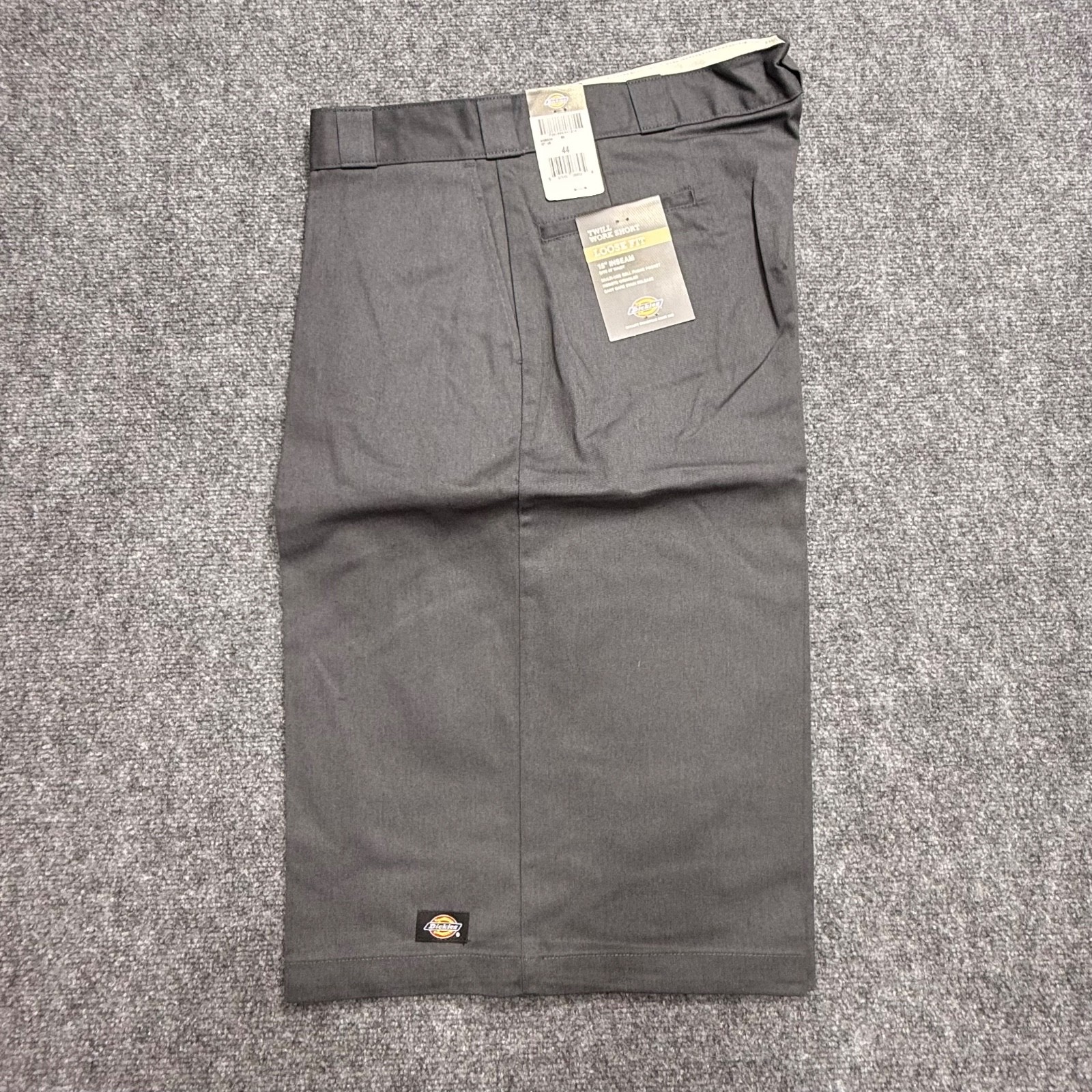 Dickies Mens Twill Work Short Loose Fit 44×15” Charcoal Grey – NWT
