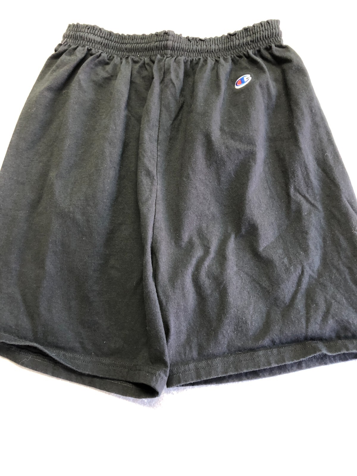 Champion Sweat Shorts Adult Medium 32-34 Black Cotton Elastic Waist Active