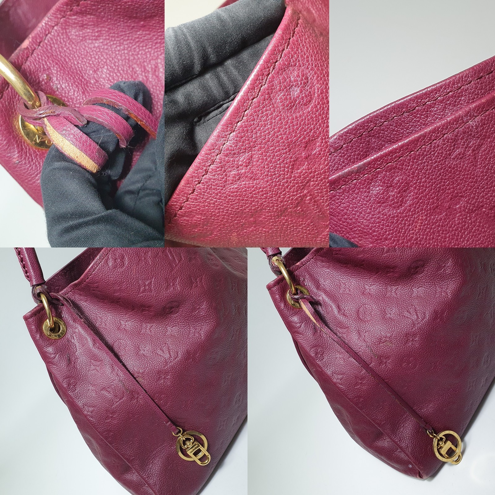 TARIFF FREE Authentic Louis Vuitton Artsy MM Empreinte M94047 Guaranteed CLA772