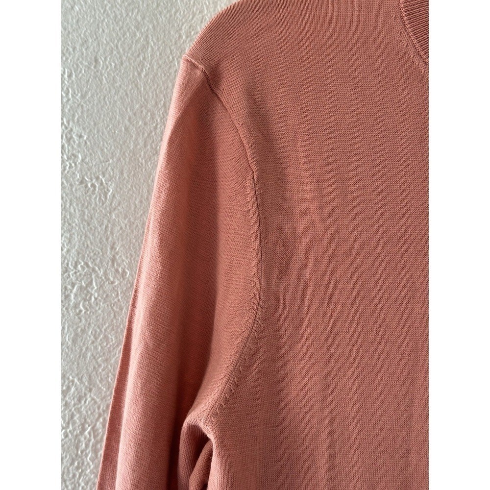 Uniqlo Pullover Basic Wool Crewneck Lightweight Layering Sweater Pink Size XXL