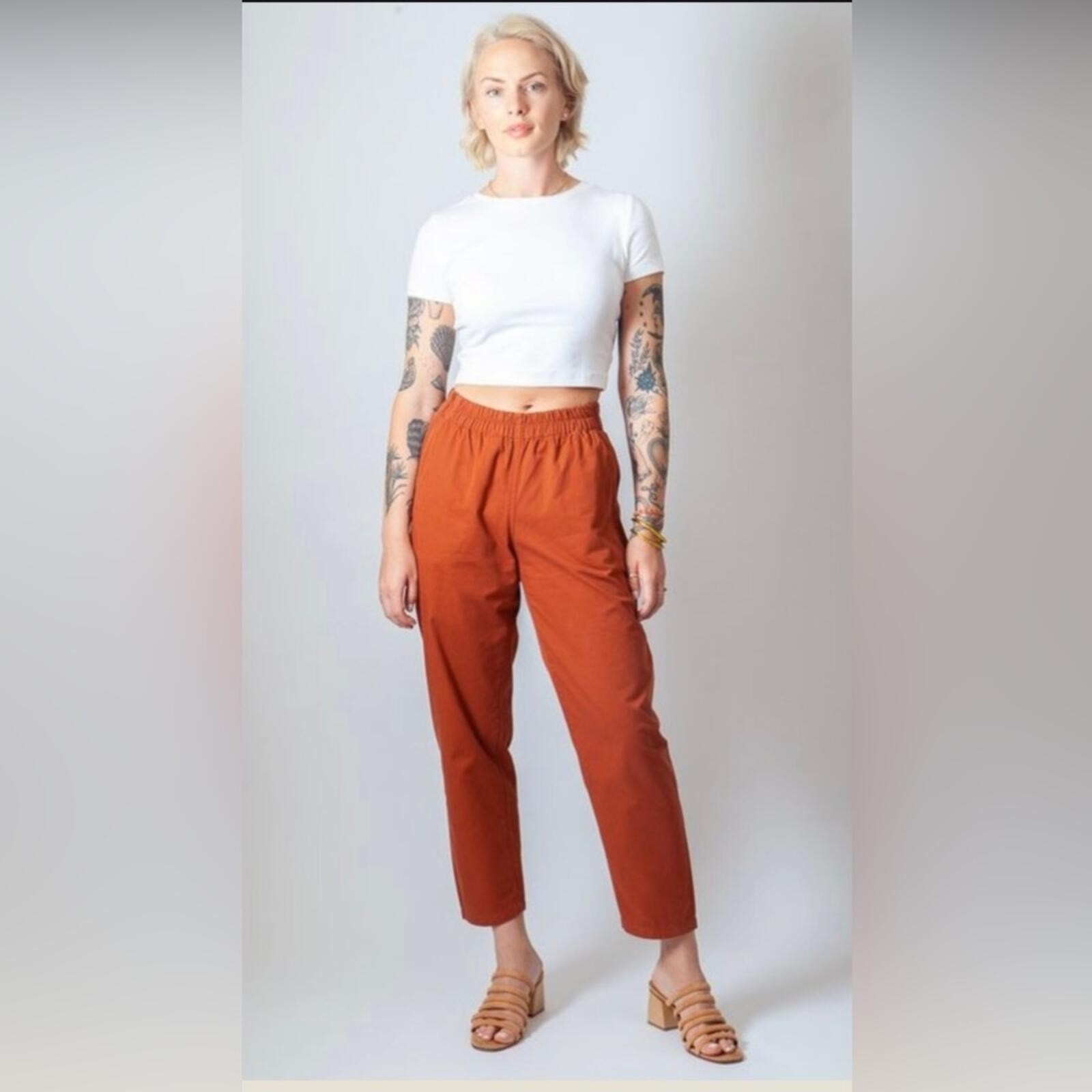 Gravel & Gold Volta Pant Clay Burnt Orange Size 3 Large
