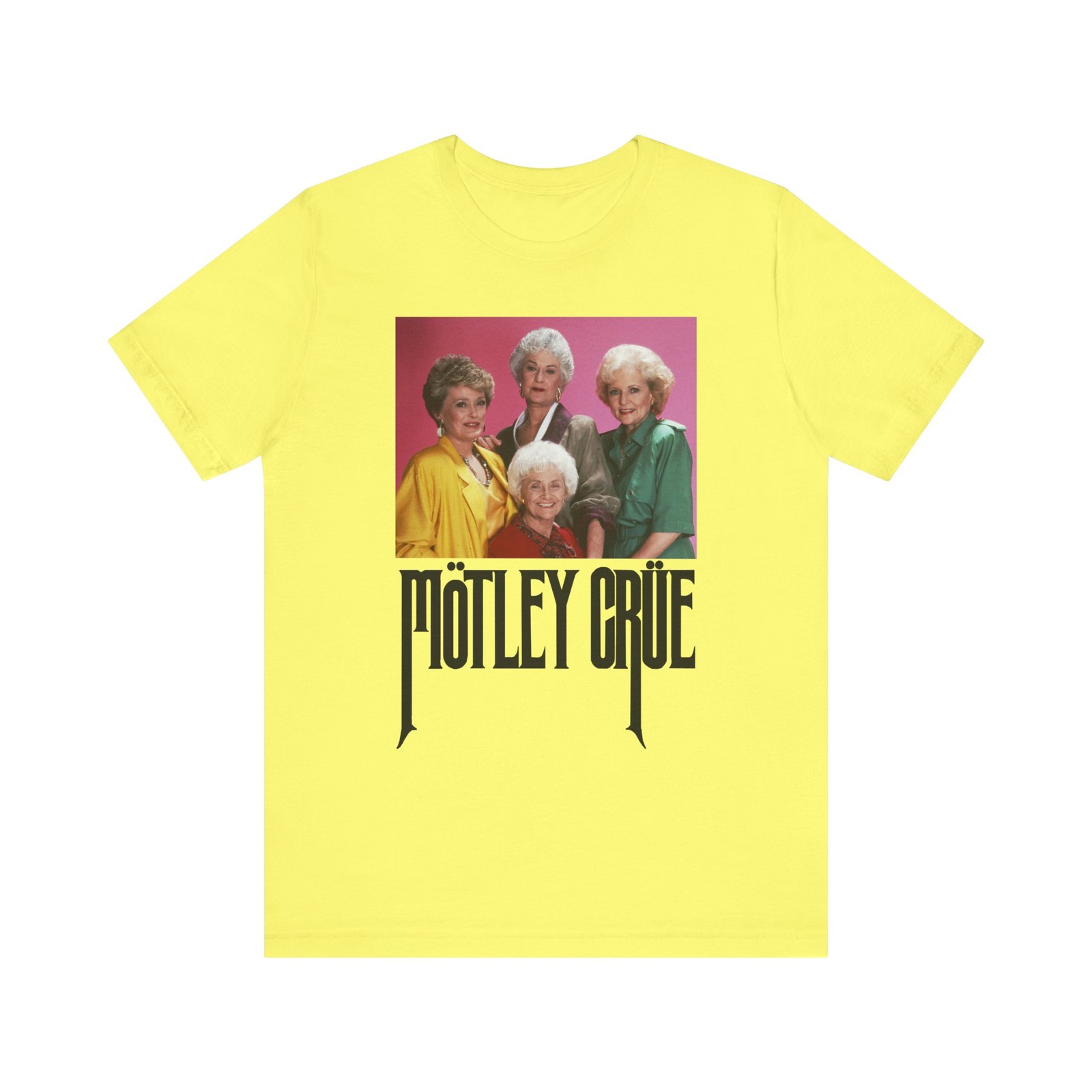Girls Girls Crue Funny, Parody Band Shirt, Gold 80s TV Unisex Short Sleeve Tee