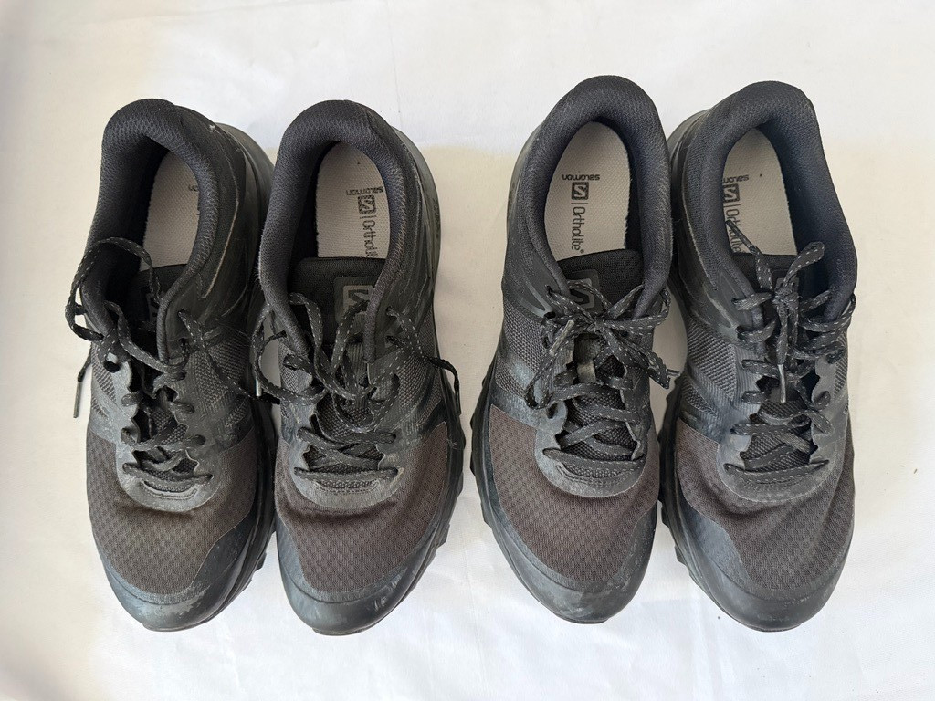 2 Pair of Salomon Trailster Trail Running/Hiking Shoes, Men’s US 13 Med.