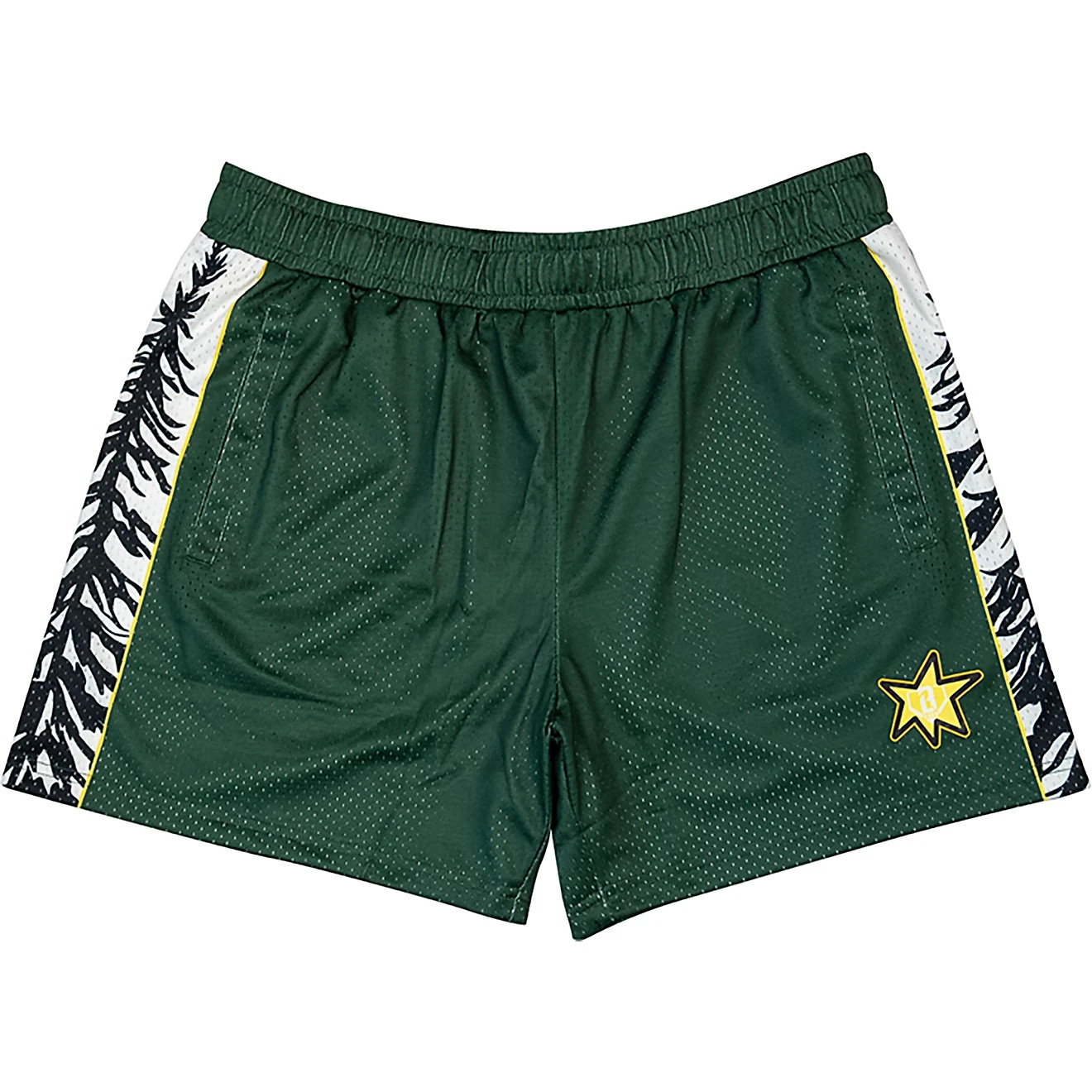 Baseball Lifestyle 101 Adults’ Forest Green Athletic Mesh Shorts Size L 5″ NWT