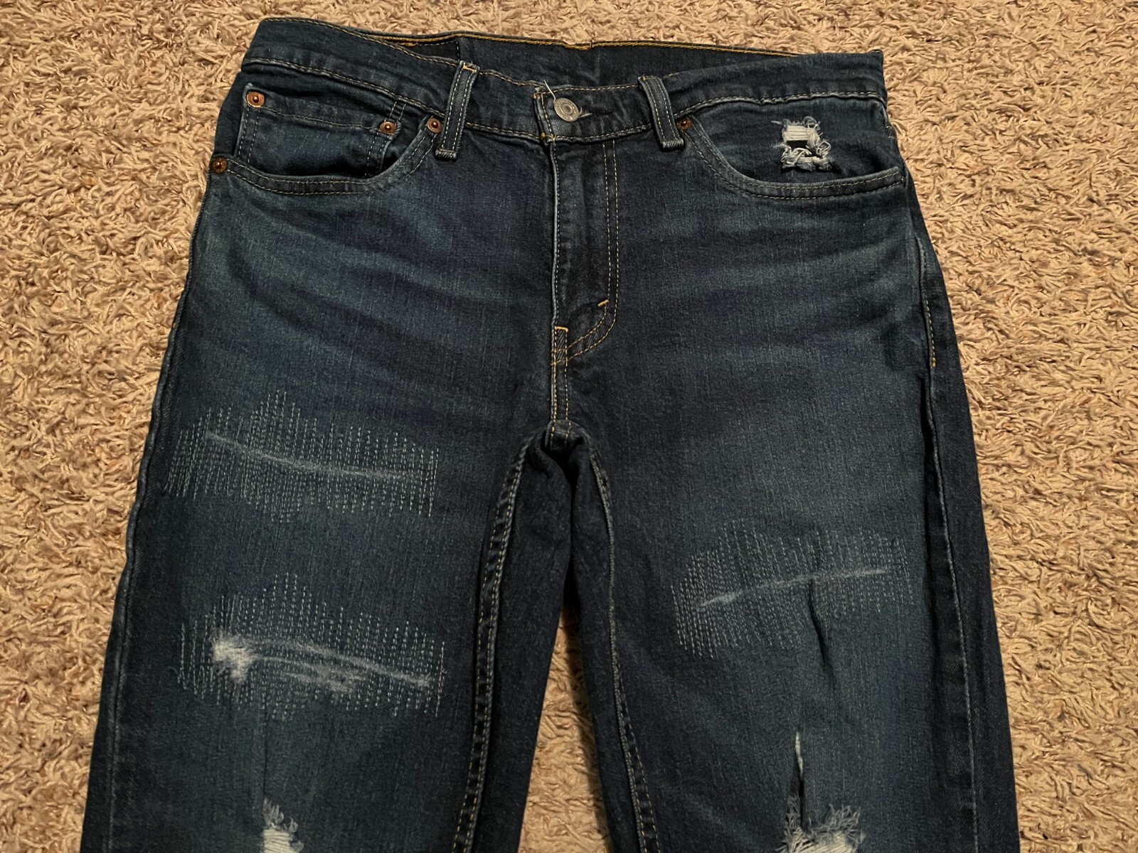 EUC Levi’s 511 Slim Tapered Leg Jeans Mens tag=31×30 (MEASURED 30×28.5) (9327)