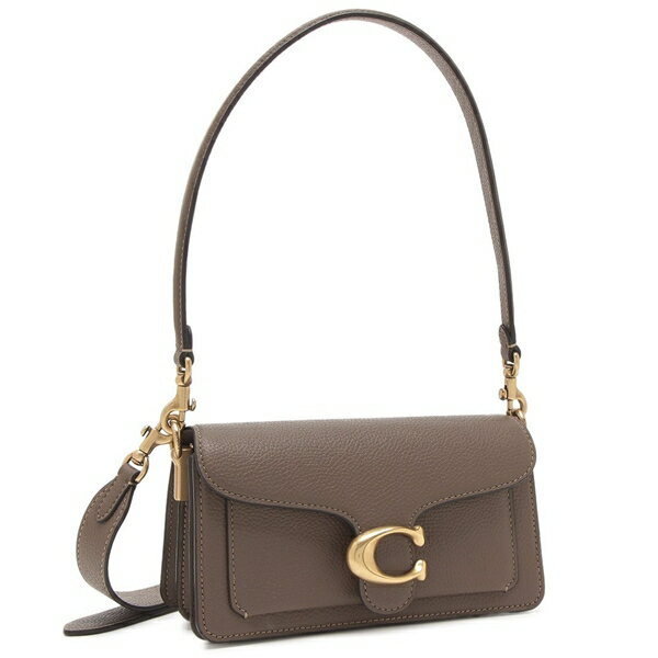 COACH Tabby Shoulder Bag 20 Leather Crossbody B4 Darkstone CY201 size Small
