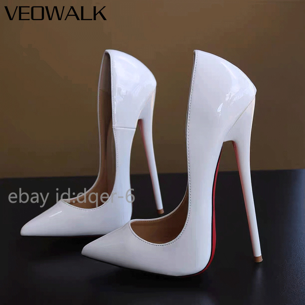 Customize 16CM Extreme High Heels Black Patent Pointed Toe Unisex Design Man