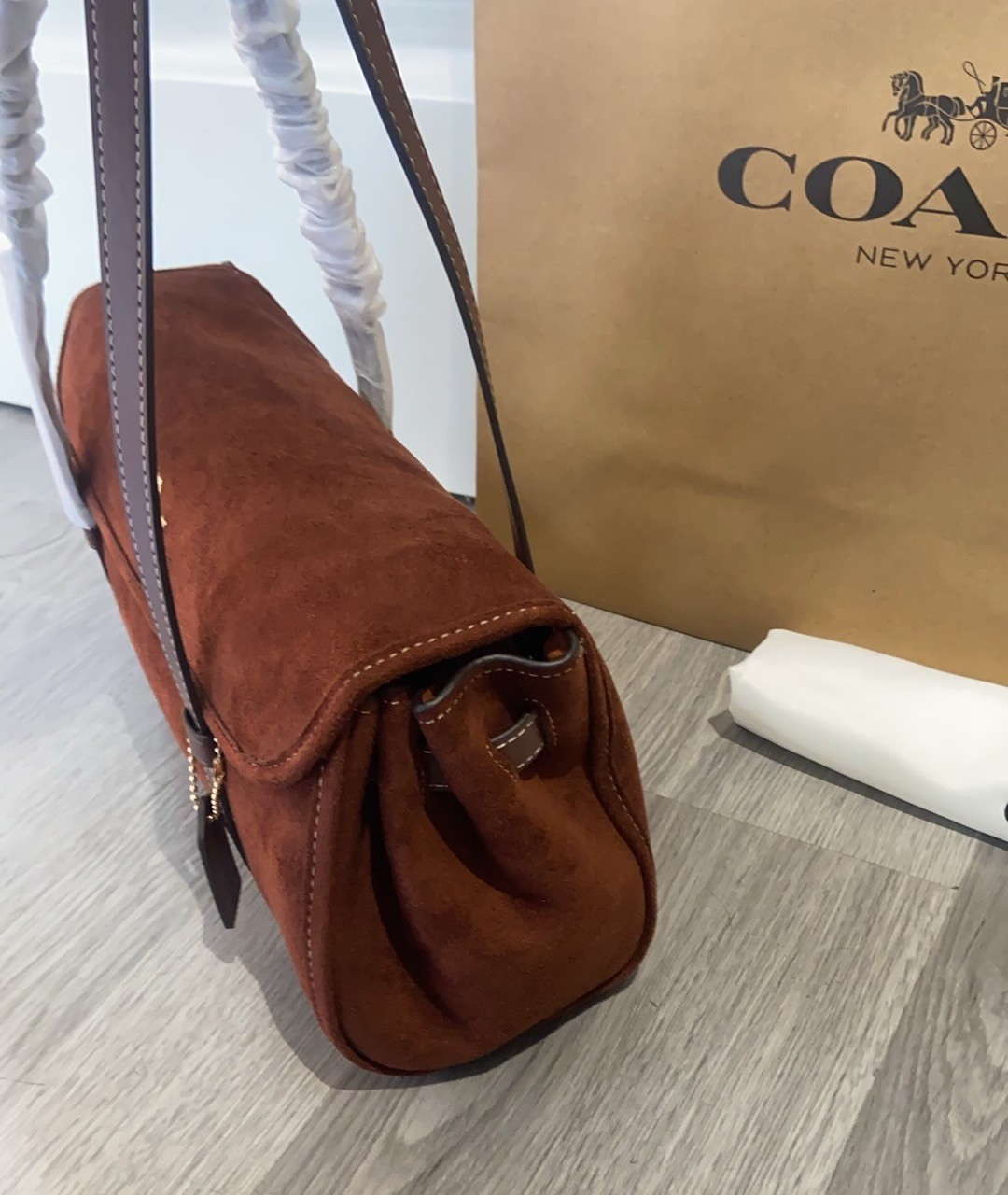 Coach Shoulder Bag CDB06 Birdget – Fashionable Crossbody Bag Brown