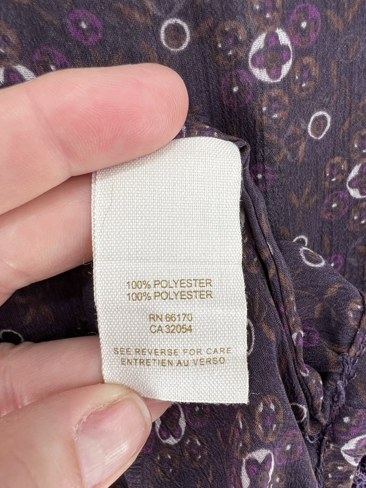 Free People Sheer Floral Print Kimono Top Womens Medium Purple Lace Trim Boho