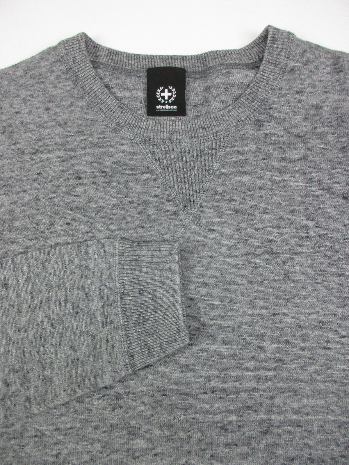 Mens Medium Strellson Elmhurst sweater crewneck heather gray