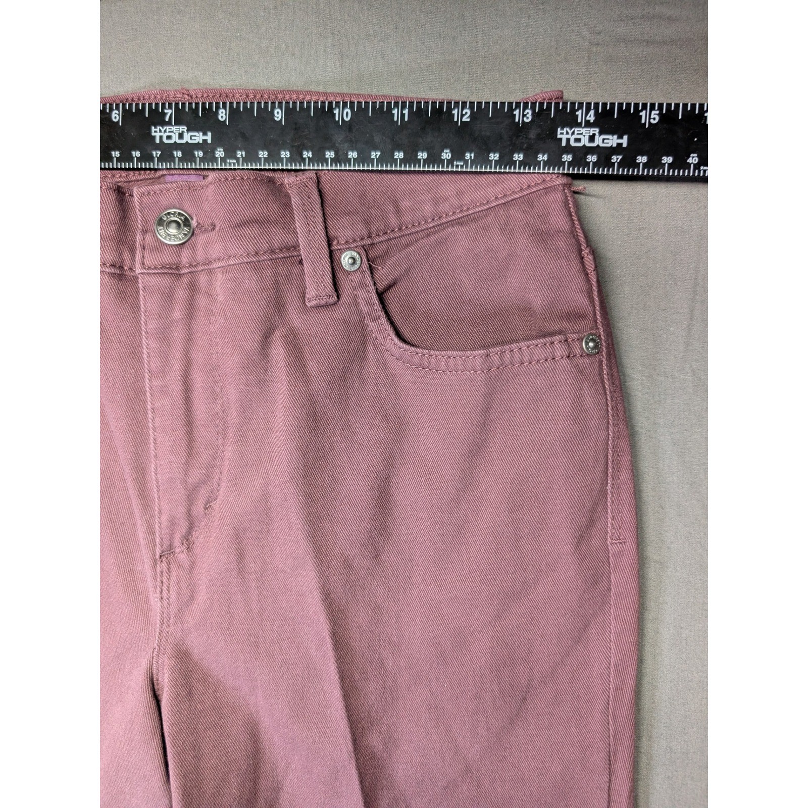 Gloria Vanderbilt Amanda Jeans Womens 6P Mauve High Rise Tapered Leg 6 Short