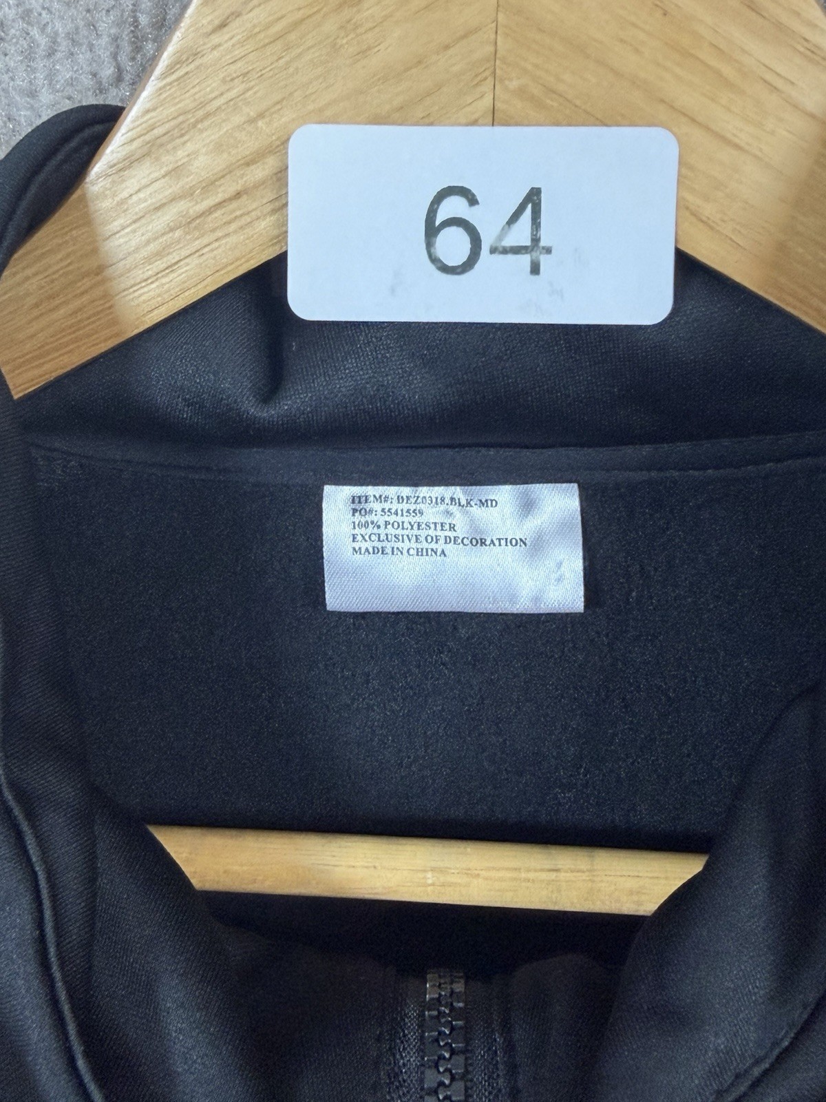 Dunkin Donuts Mens Employee Jacket Size Medium Black Full Zip Employee Worker