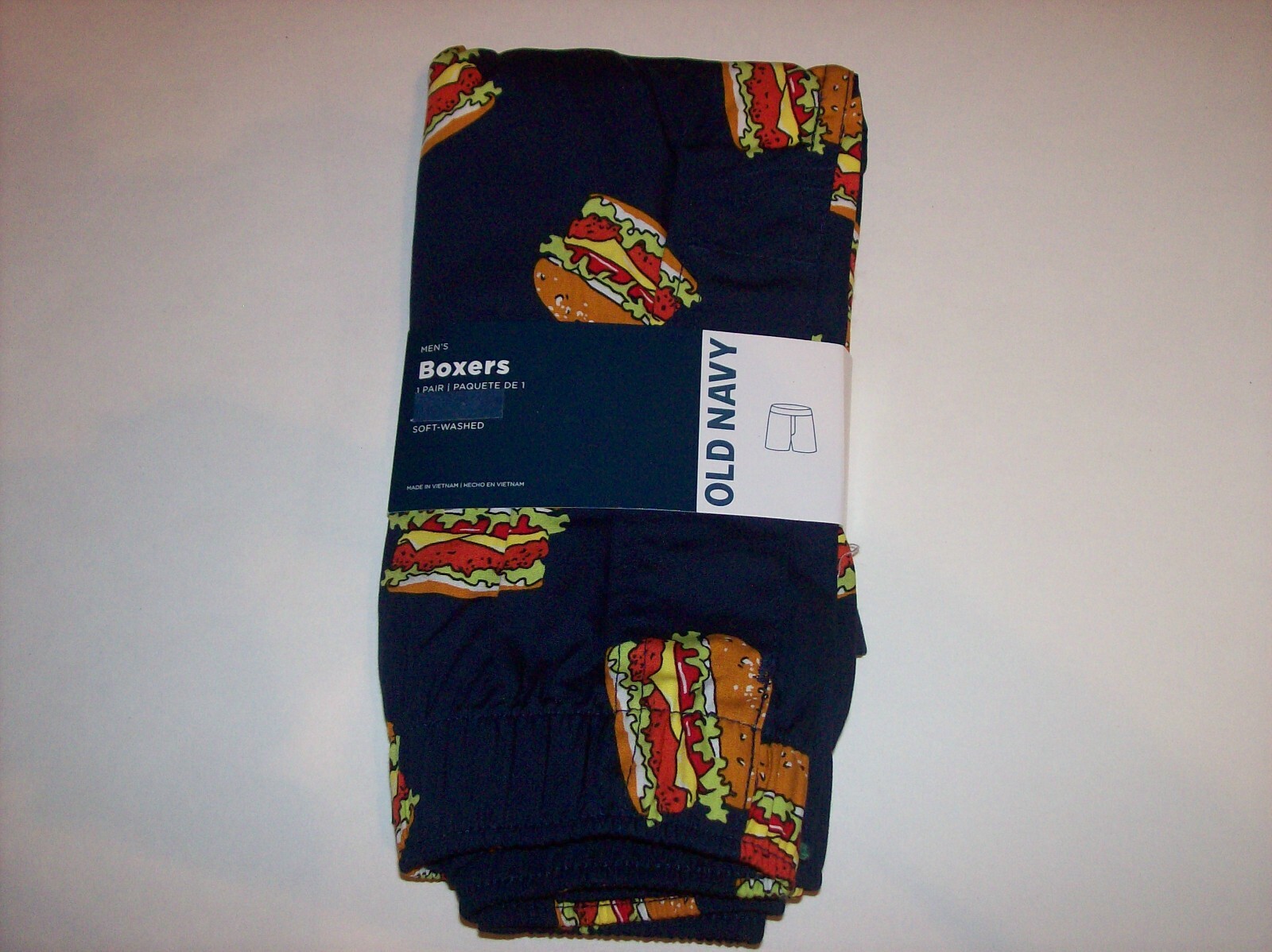 Old Navy Underwear Mens 1 Pr Boxer Hambuger S M L XL XXL XXXL New