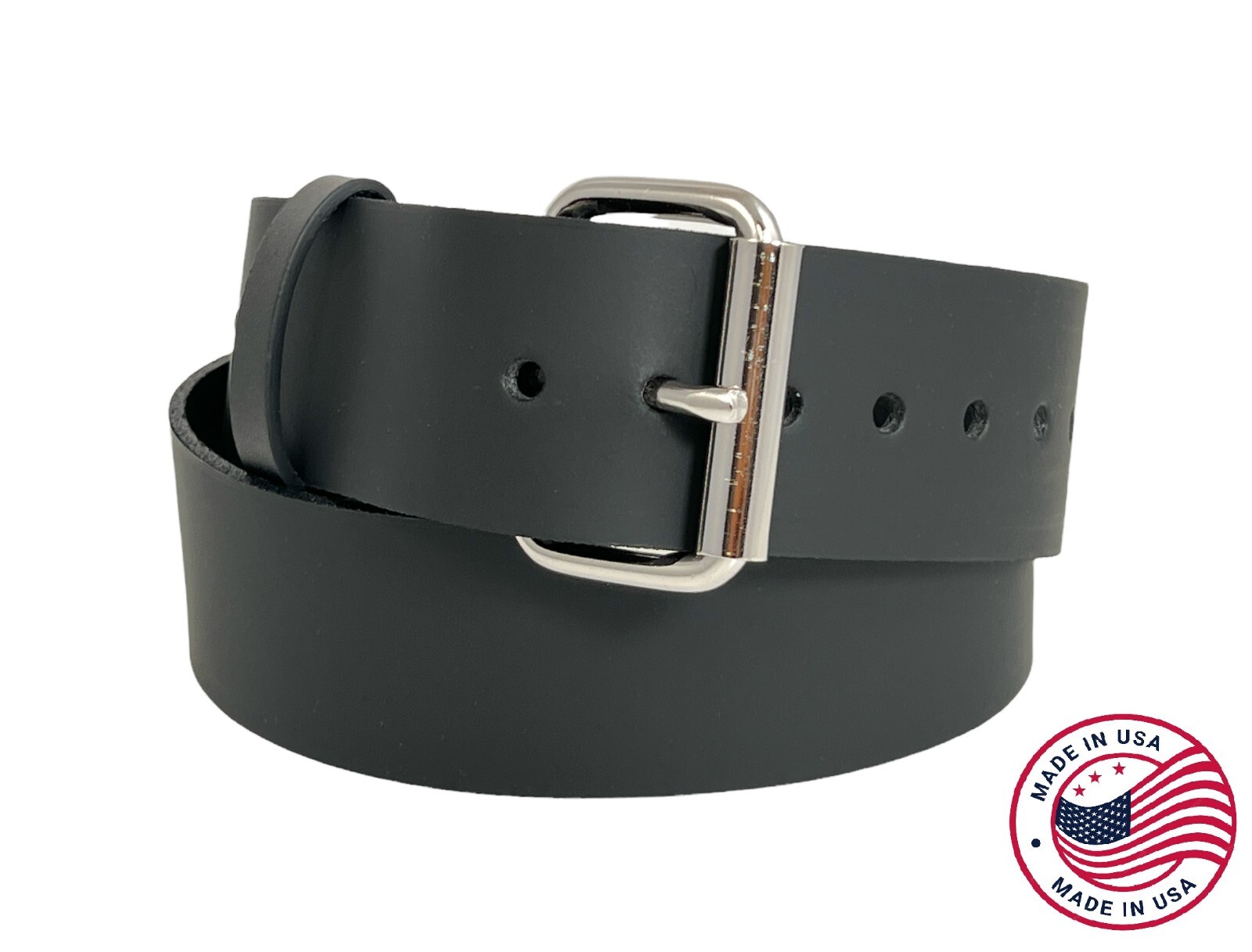 Funk Plus USA Made Black belt Military Grade Genuine Cowhide Leather 10 Years