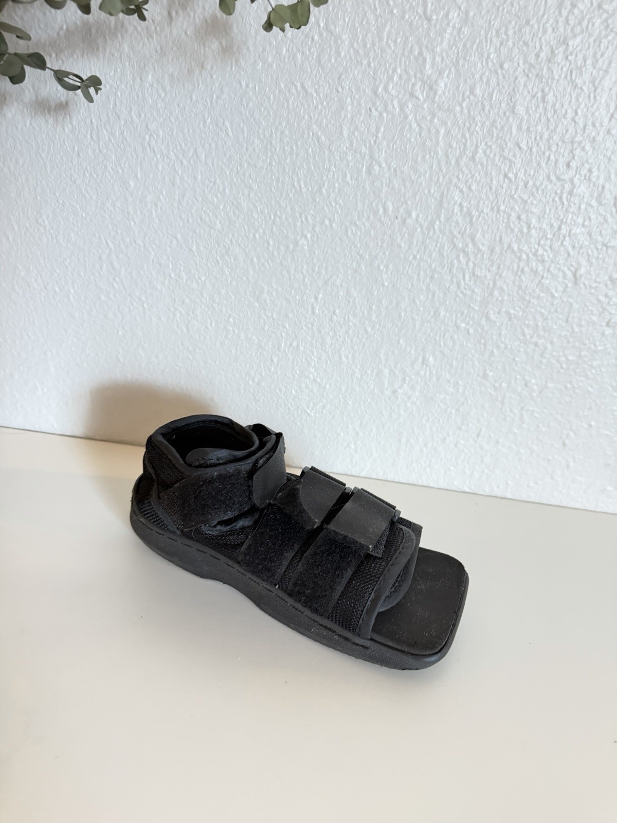Brace Direct Pediatric Post-Op Shoe XS Black Adjustable Hook & Loop Foot Support