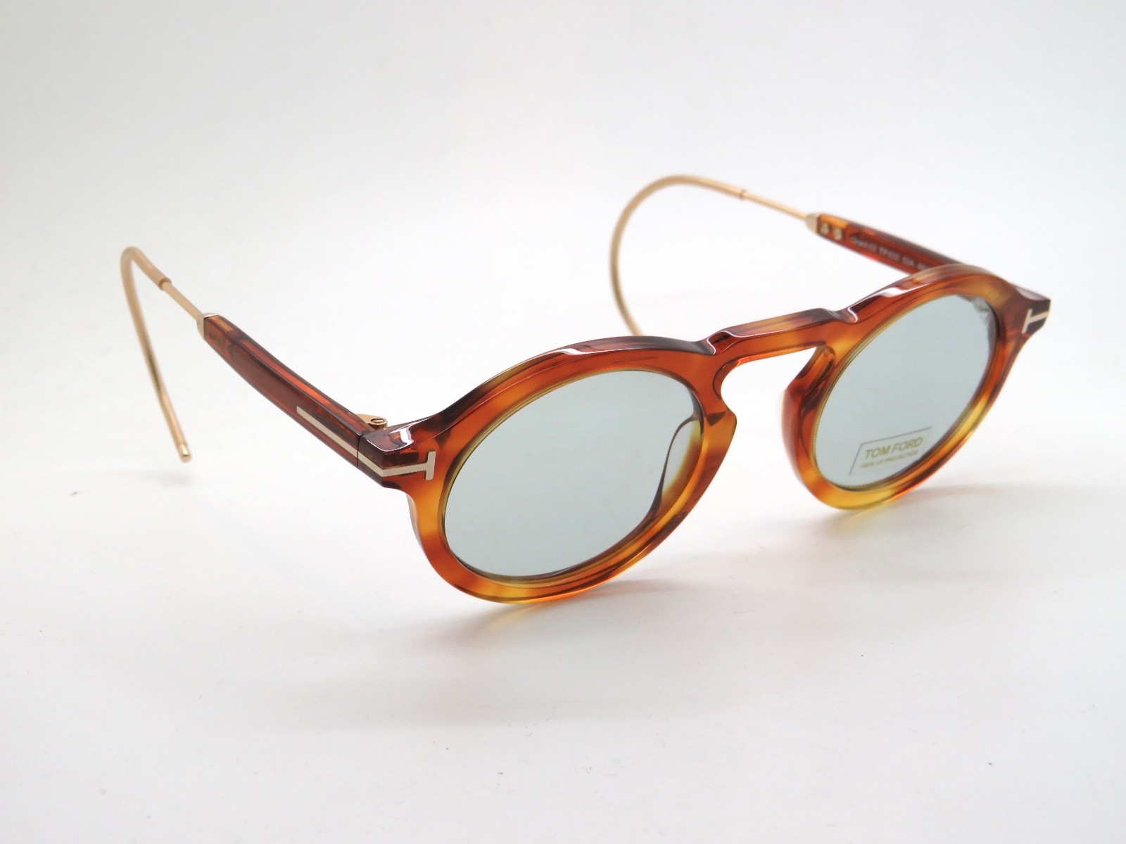 TOM FORD FT 0632/S 53A Grant-02 Light Havana/Gold Authentic Sunglasses