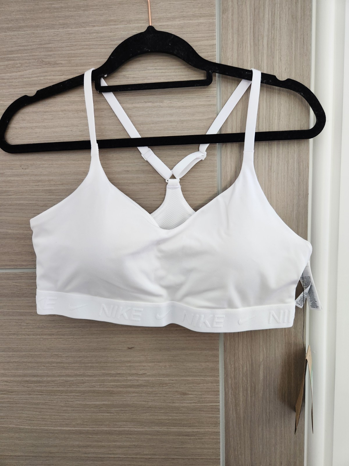 Nike Training Indy light support sports bra in white XL 20/22 New