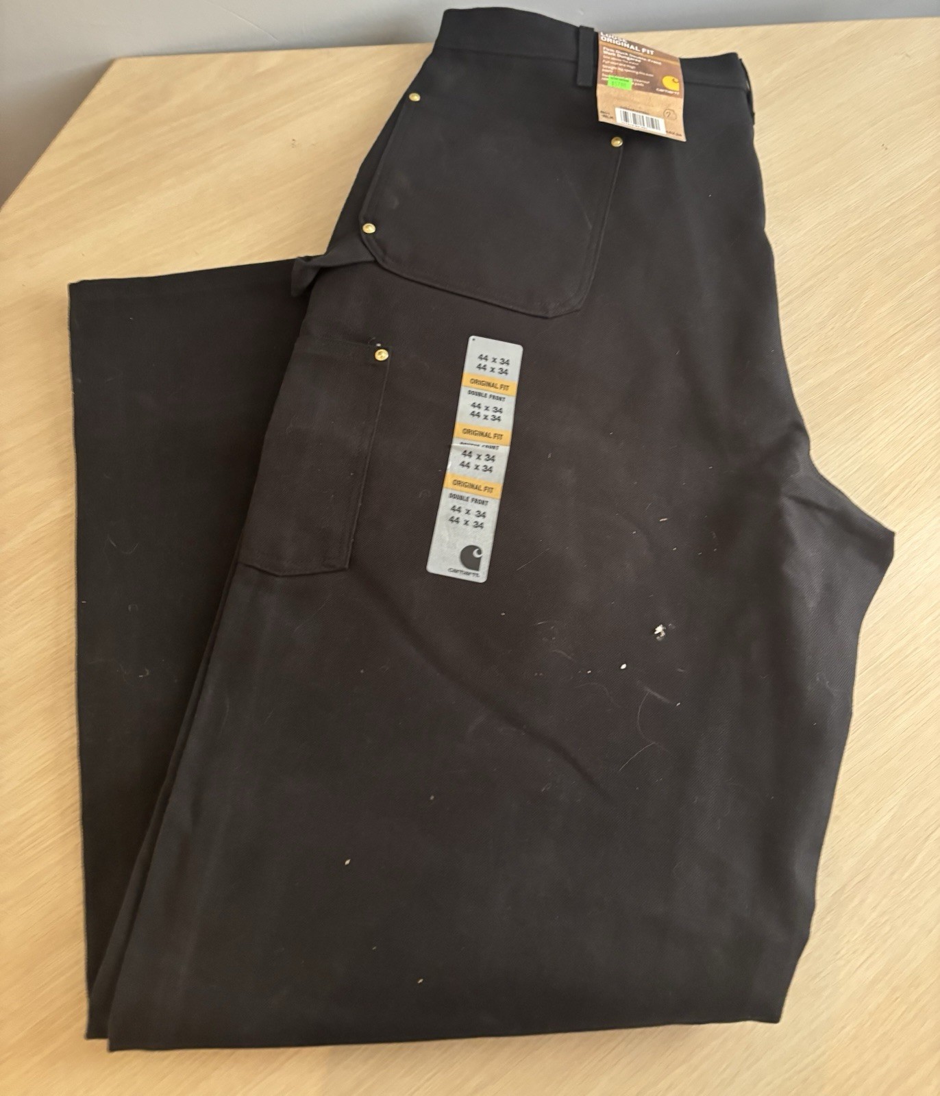 Carhartt Loose Fit Firm Duck Double-front Knee Utility Work Pants 44×34