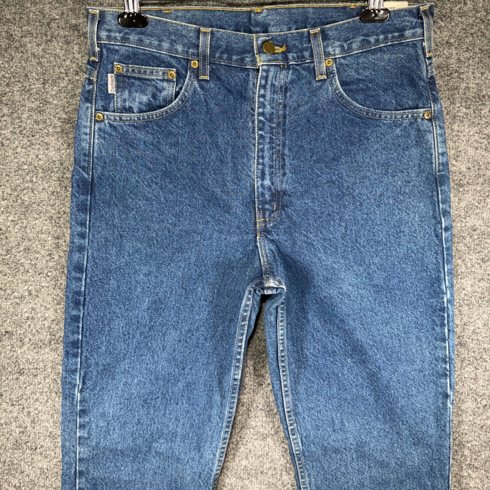 Carhartt Traditional Fit Jeans Mens 34×36 Blue Straight Leg B18 DST Vintage Y2K