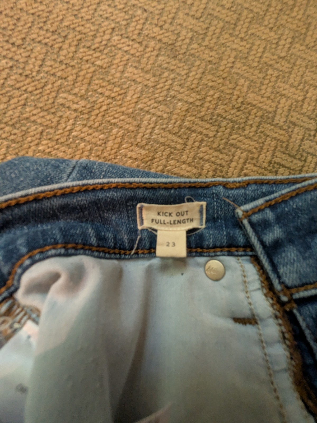 Madewell Women’s Kick Out Full Length Jeans, Size 23