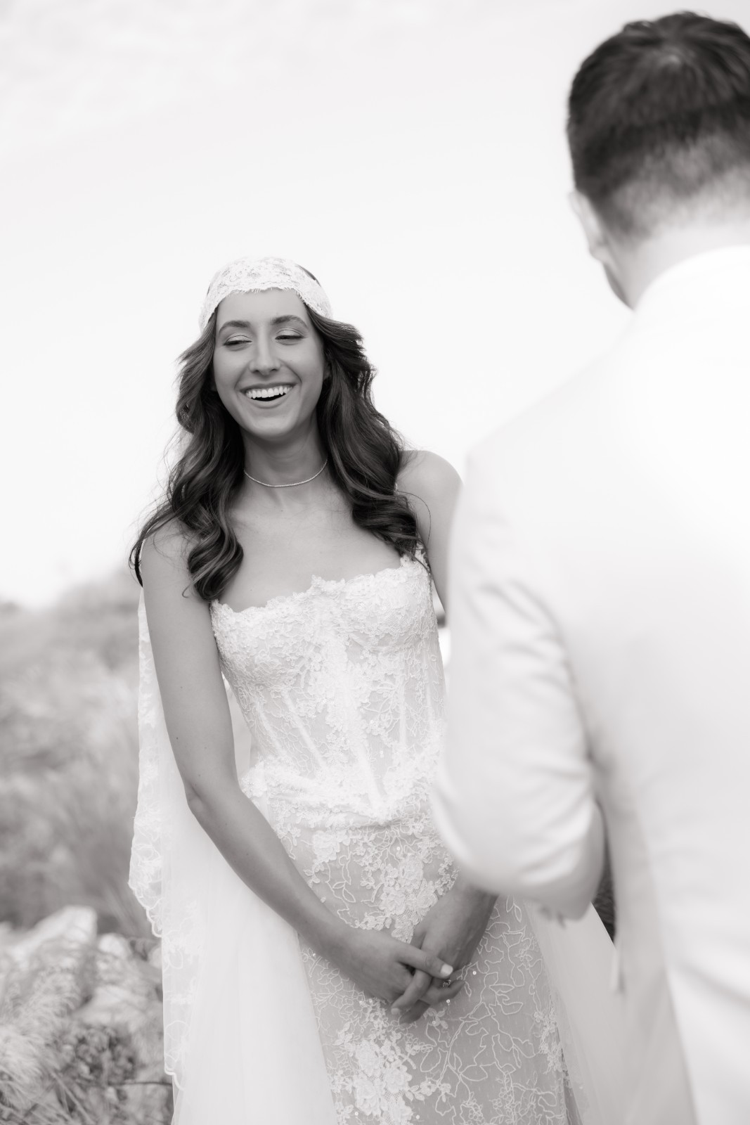 Custom Netta BenShabu Holland Inspired Wedding Dress + Overskirt & Veil Size 4