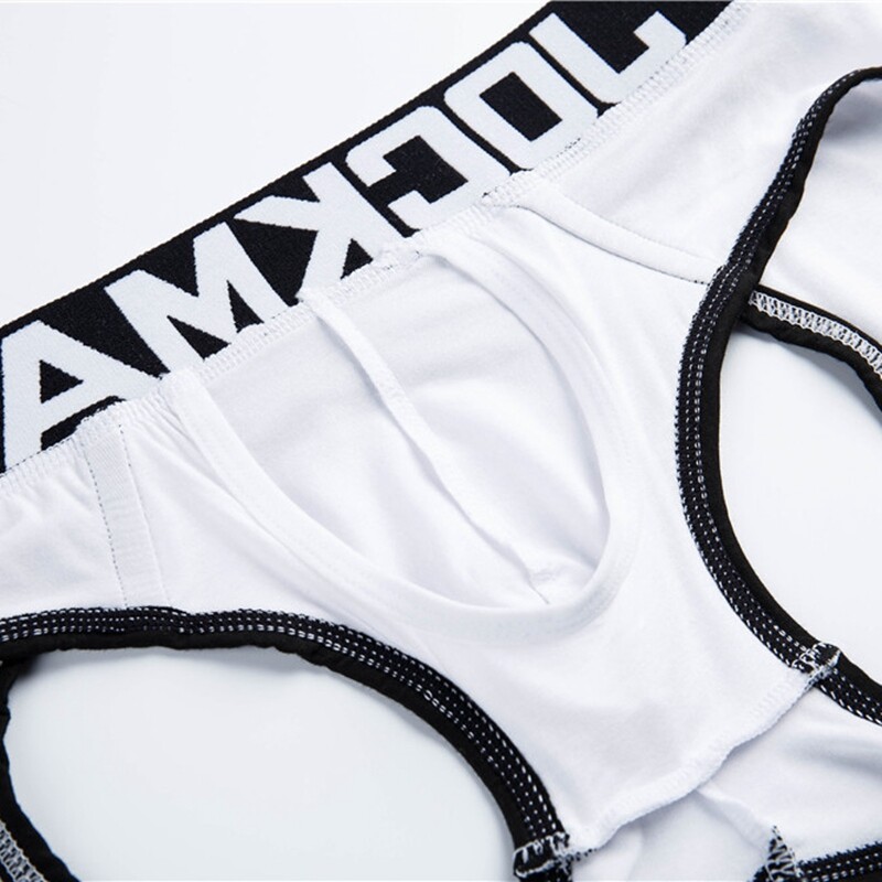 Men’s Jockstrap Low Waist Briefs with Open Back Modal Sexy Underwear