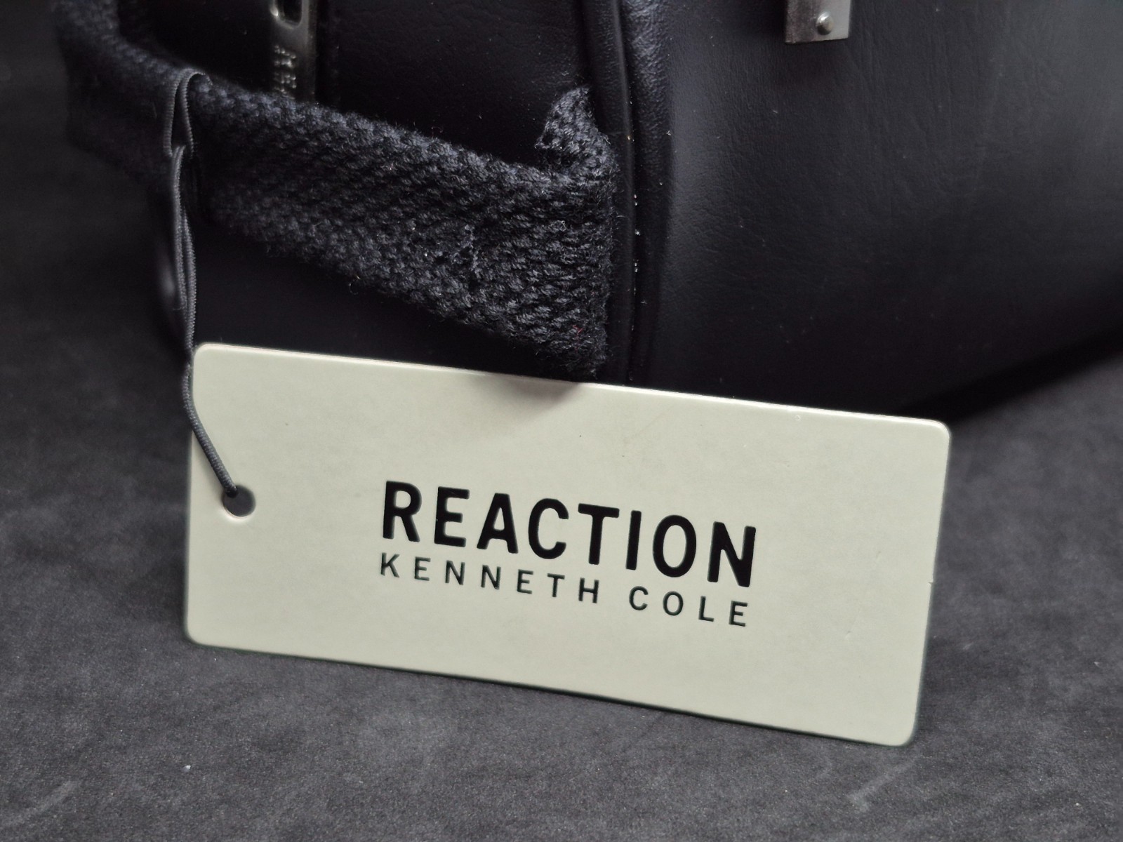 Kenneth Cole Reaction Toiletry Shaving Cosmetic Leather Bag Storage Travel