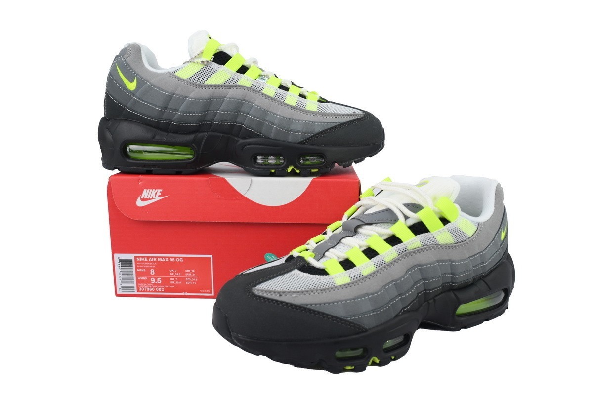 Nike Air Max 95 OG ‘Neon’ Green/Gray Men’s Sneakers