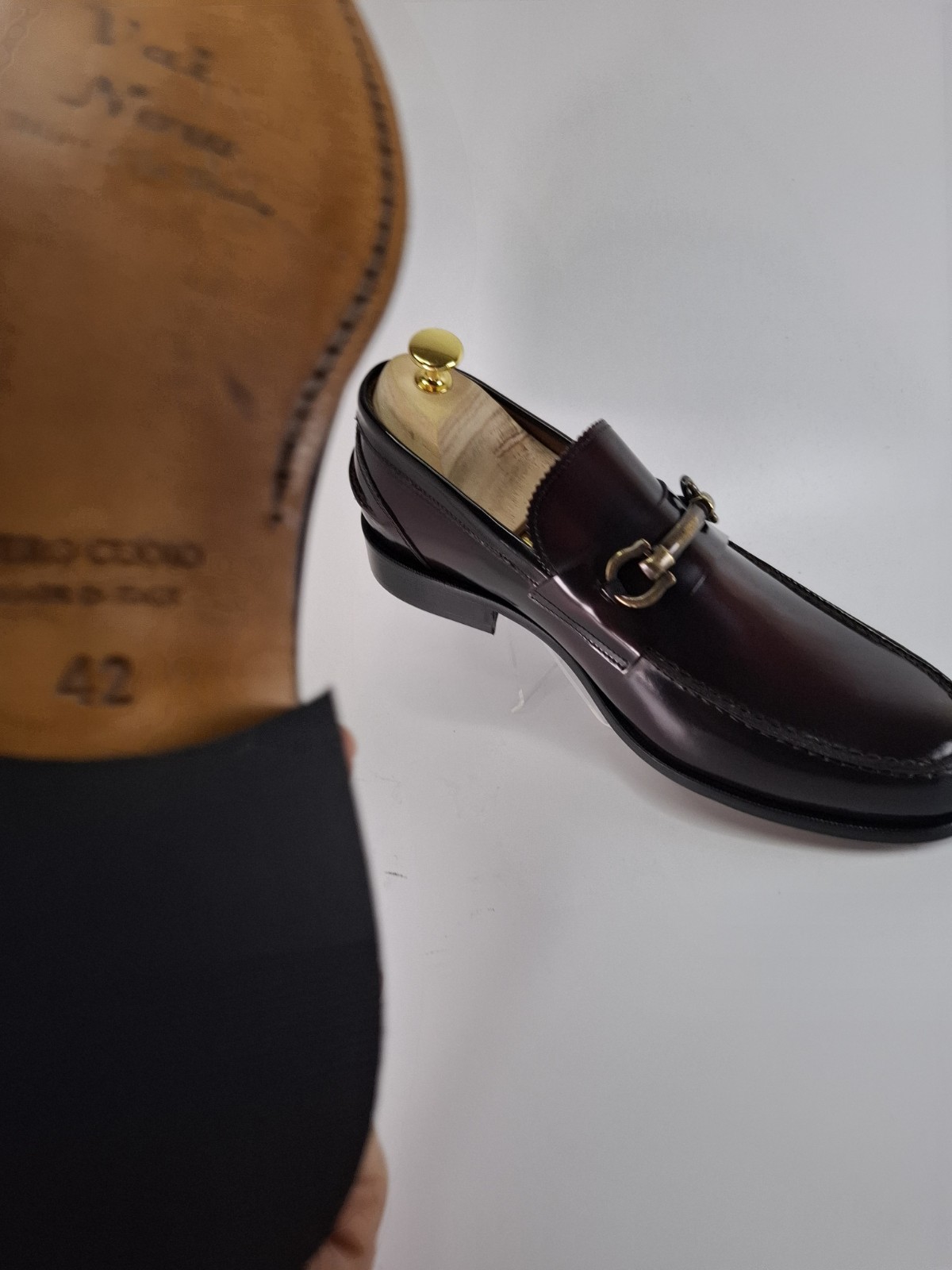 👞 Men’s Vai Now Strap Bordeaux Elegant Shoes – Made in Italy – 40/41/42/43/44