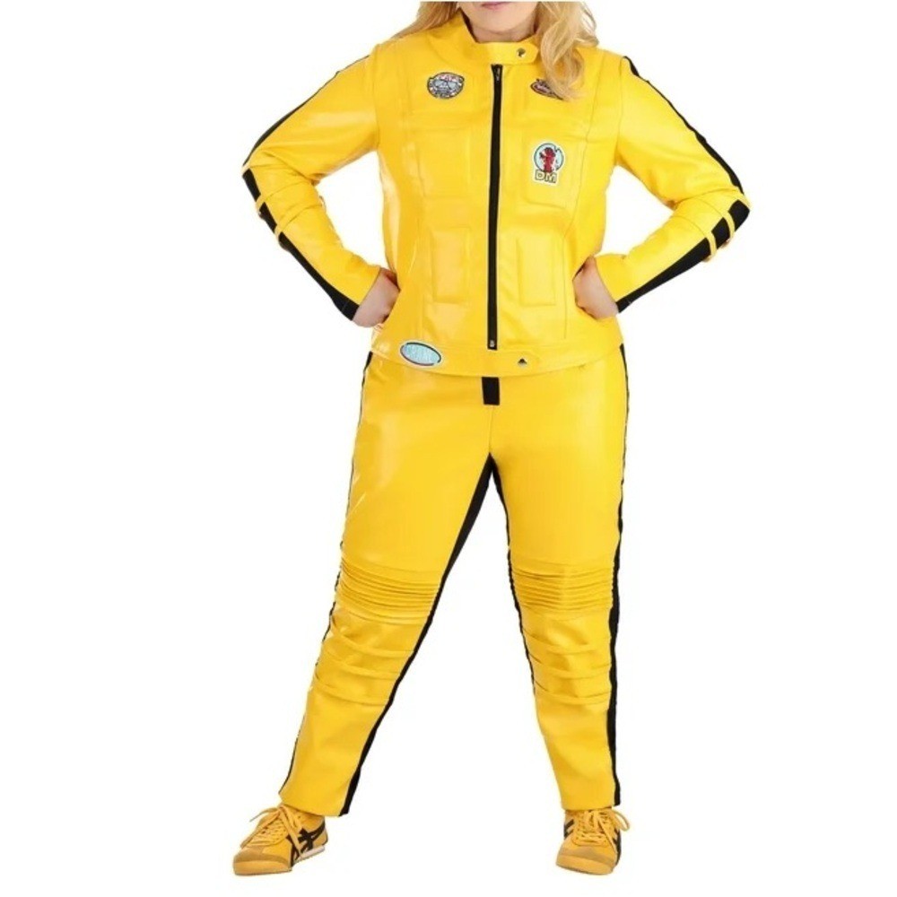 NEW Kill Bill Beatrix Kiddo Miramax Faux Leather 2 Piece Pant Jacket Size XL NWT