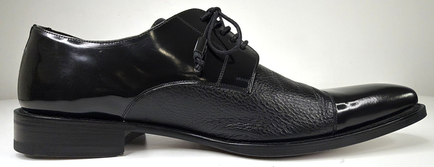 Mezlan Soka Lace-Up Oxford Black Leather Dress Shoes Cap Toe Men’s US M 13