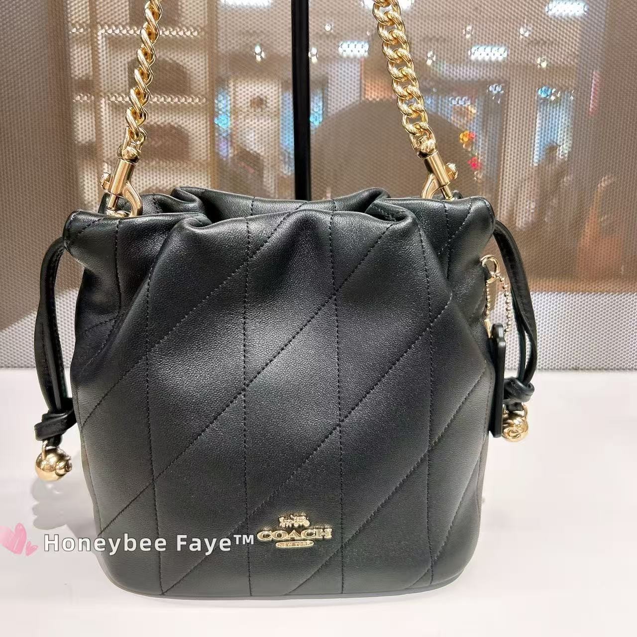 NWT Coach Faye Mini Drawstring Bag With Quilting CDB69/CDC42