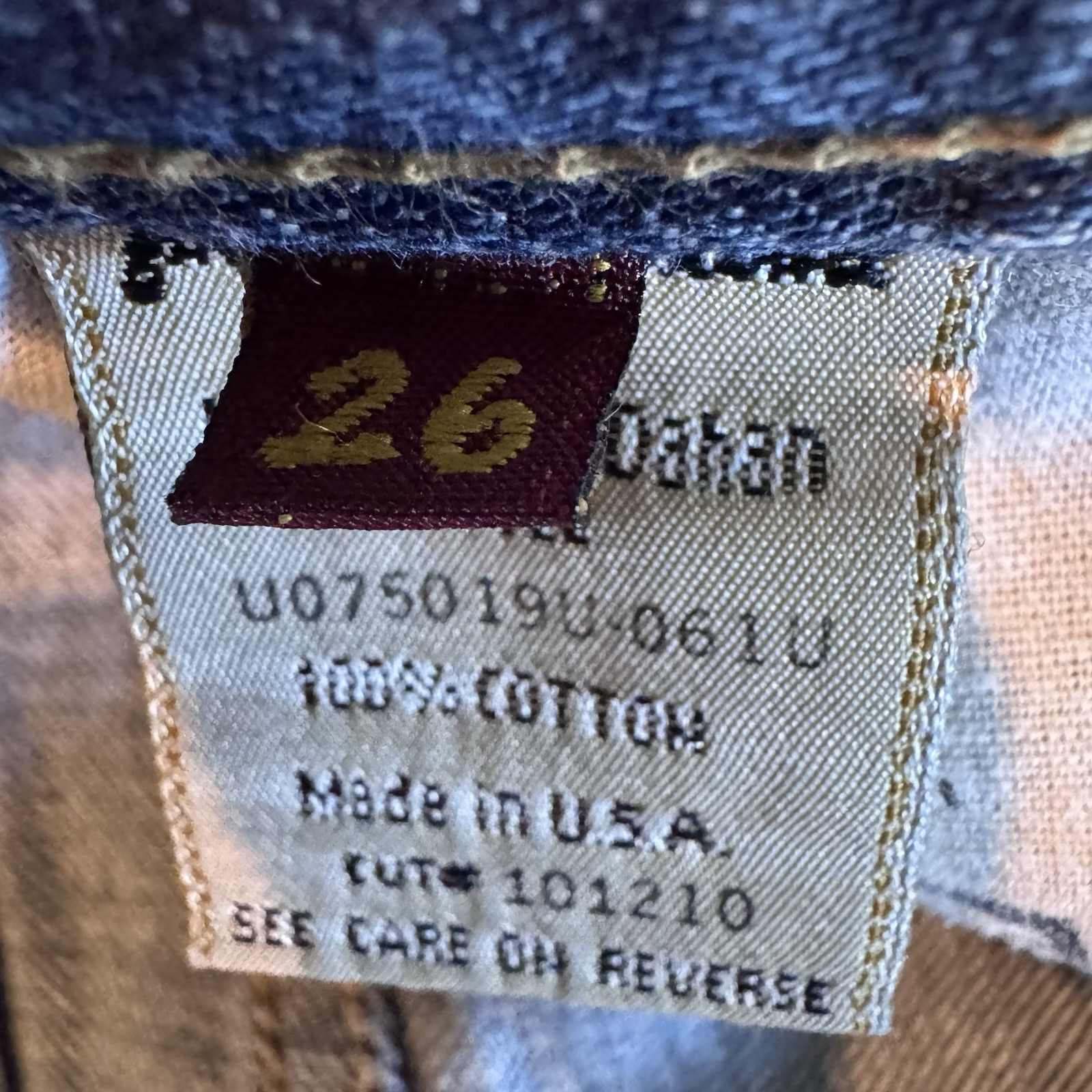 Y2K 7 For All Mankind Women’s Bootcut Jeans Distressed Stretch Blue Size 26 USA