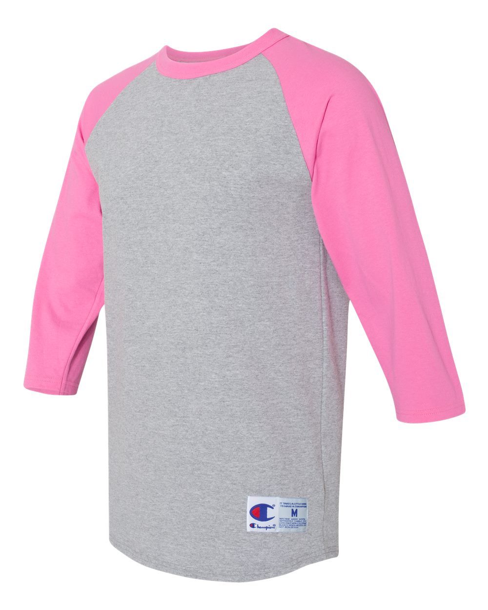 Champion Men’s Adult Raglan Baseball T-Shirt 3/4 sleeves T-137