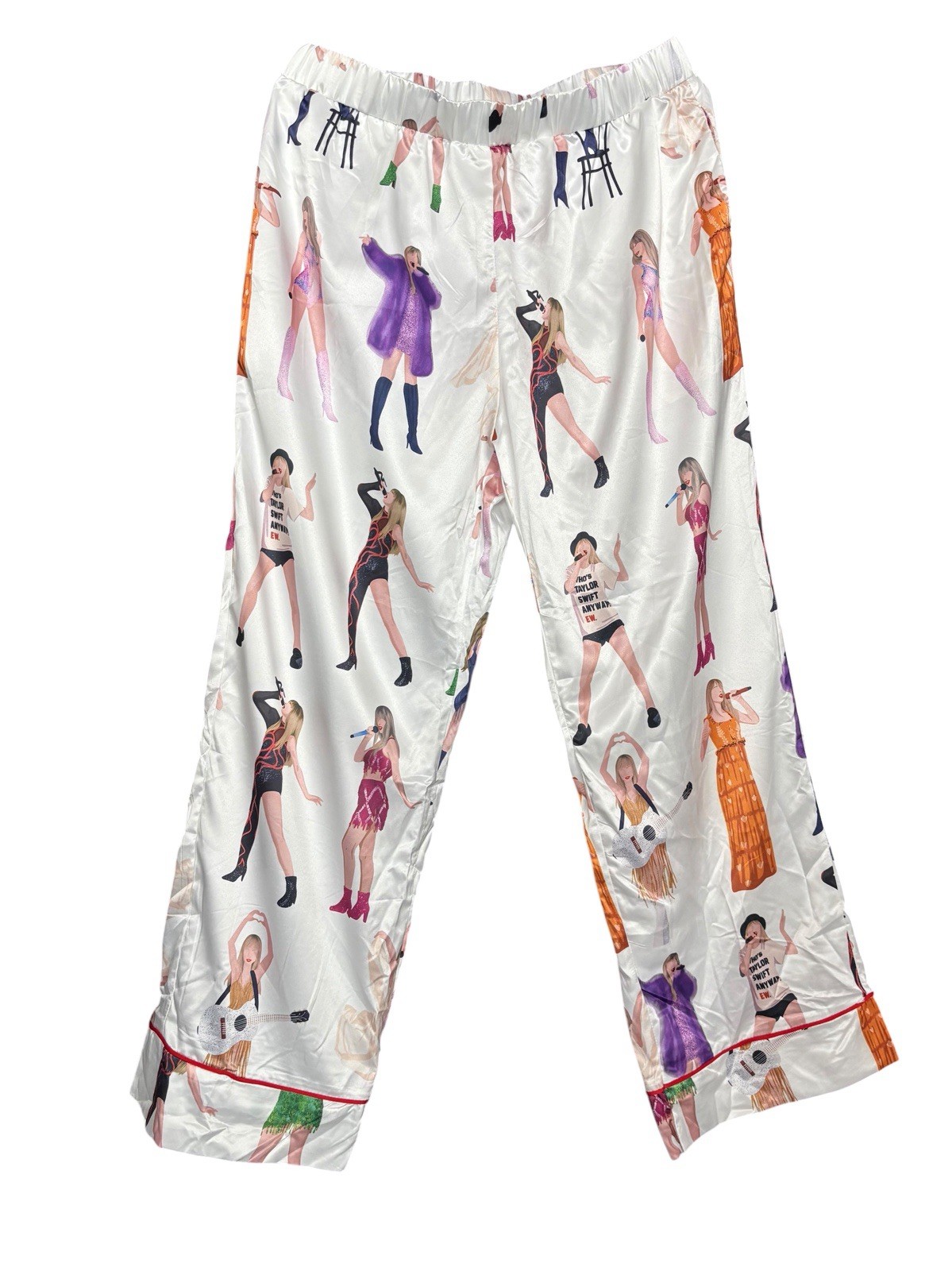 Taylor Swift Pajama Set, Top And Bottoms, Size XL, Poly Spandex Blend