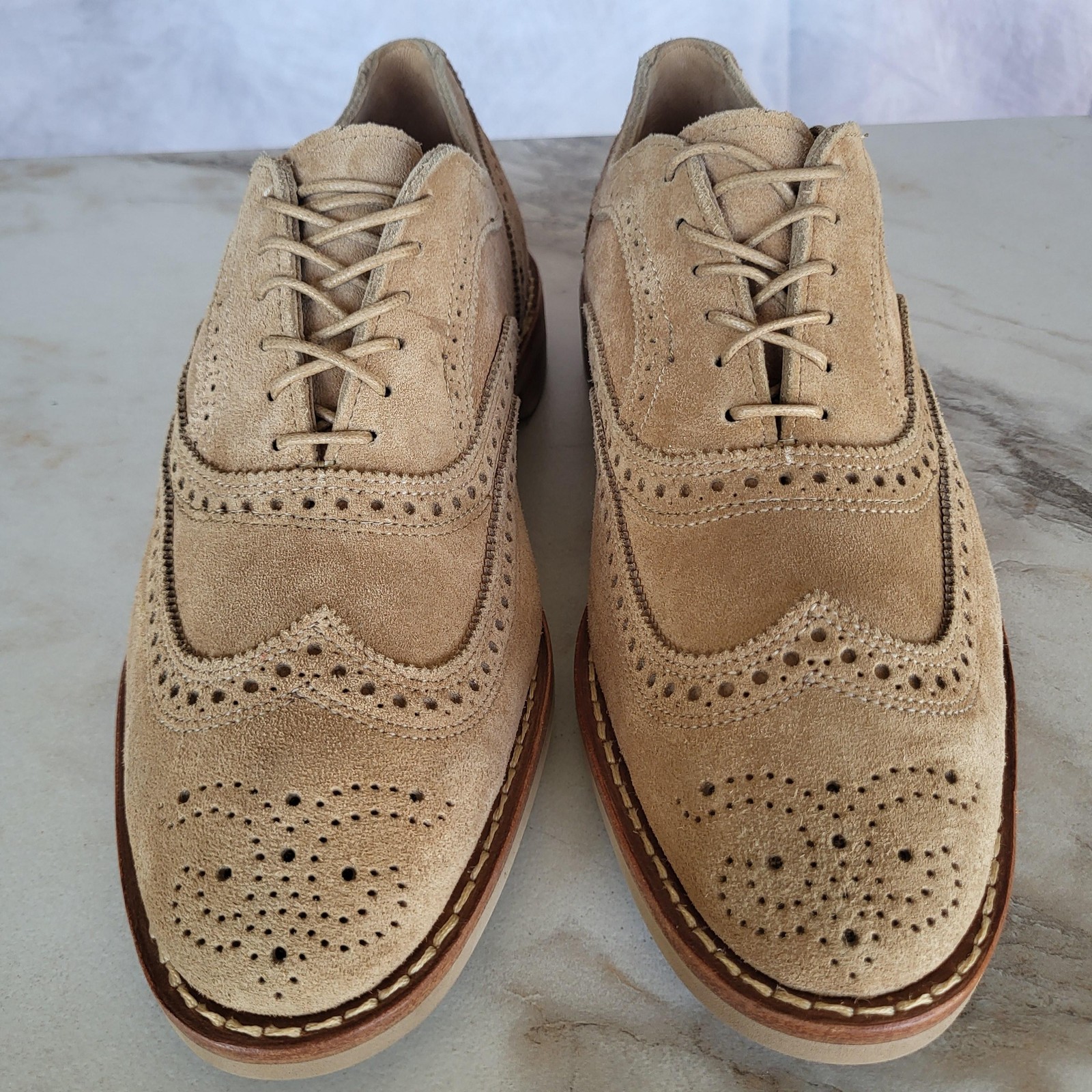 Allen Edmonds Neumok Suede Wingtip Featherwelt Oxfords Men’s Size 9 E