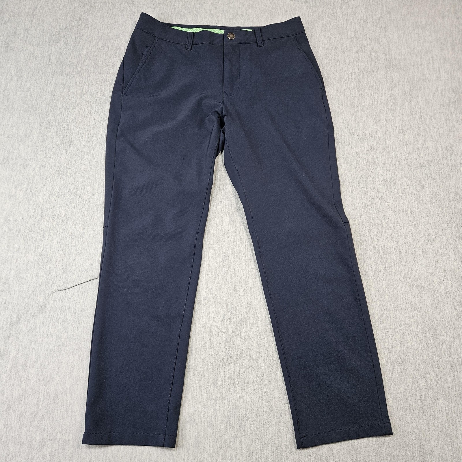 Bonobos Pants Mens 32×28 Blue Chino Slim Golf Microfiber Stretch Tapered