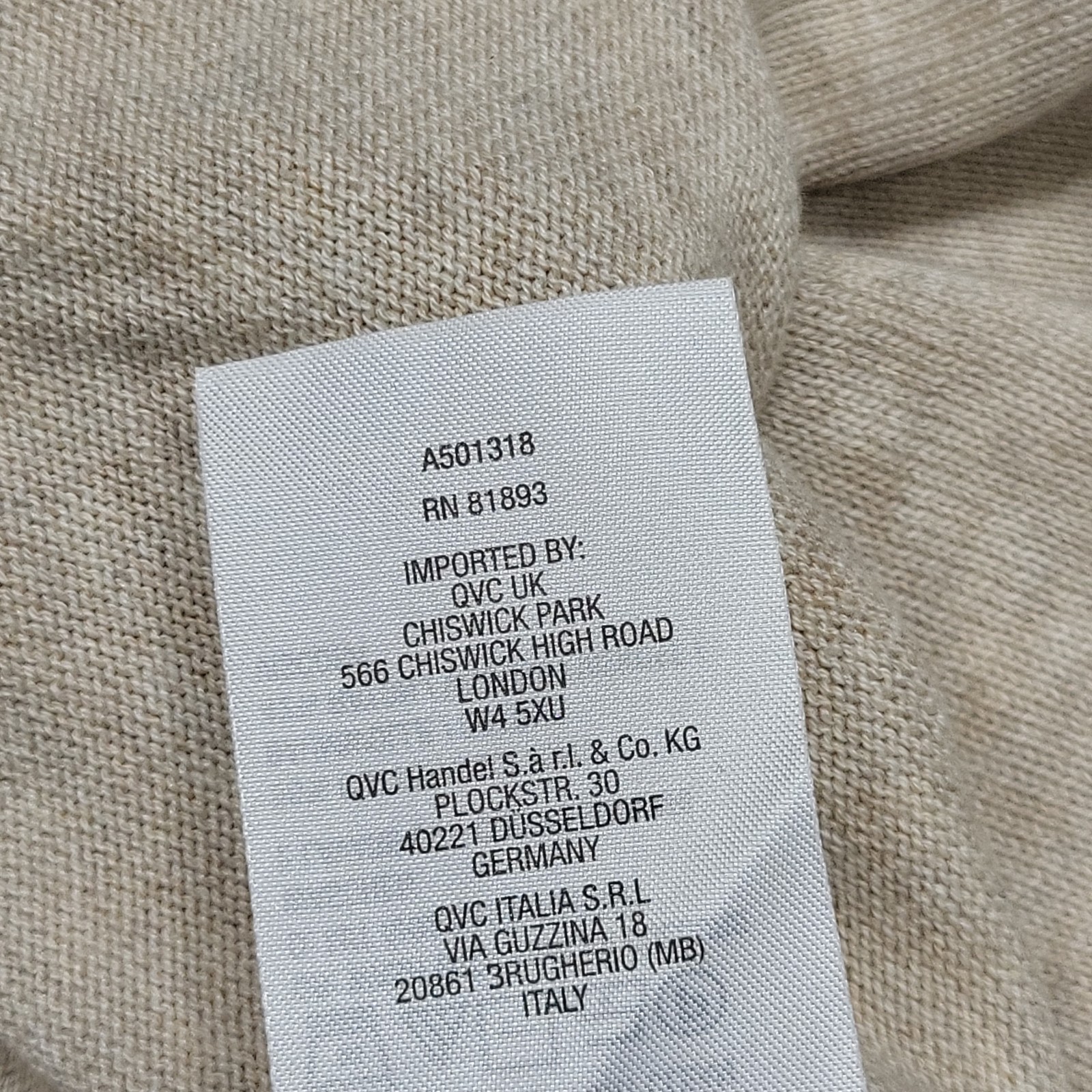 Encore by Idina Menzel Womens Beige Wrapped Cardigan Size Small