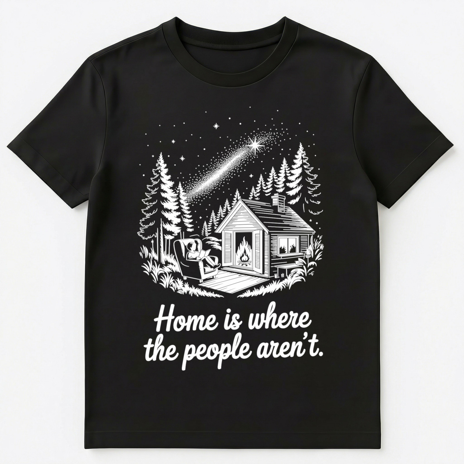 Introvert Social Battery Humor Cozy Alone Peaceful Unisex T-Shirt