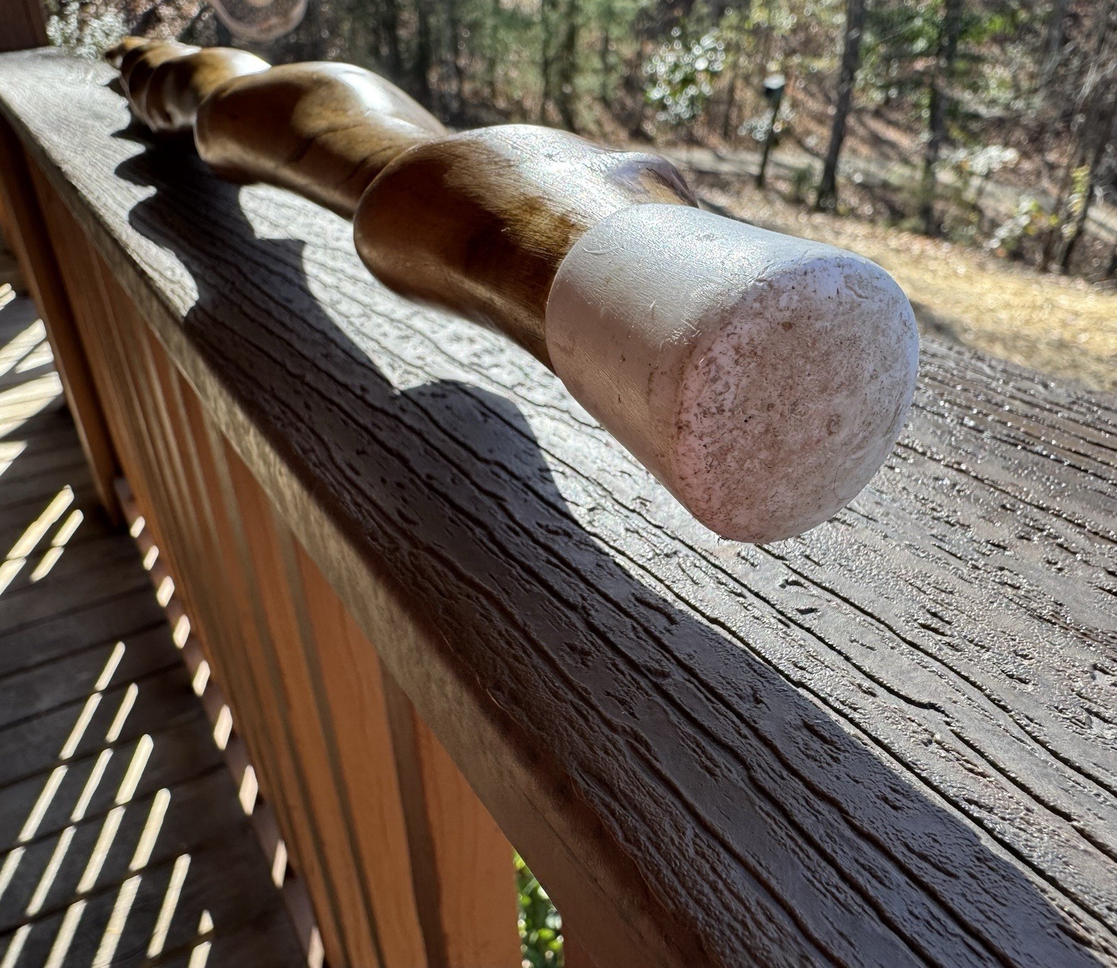 Vintage Handmade TWISTED Walking/Hiking Stick 45 Inches Tall Smoky Mountains