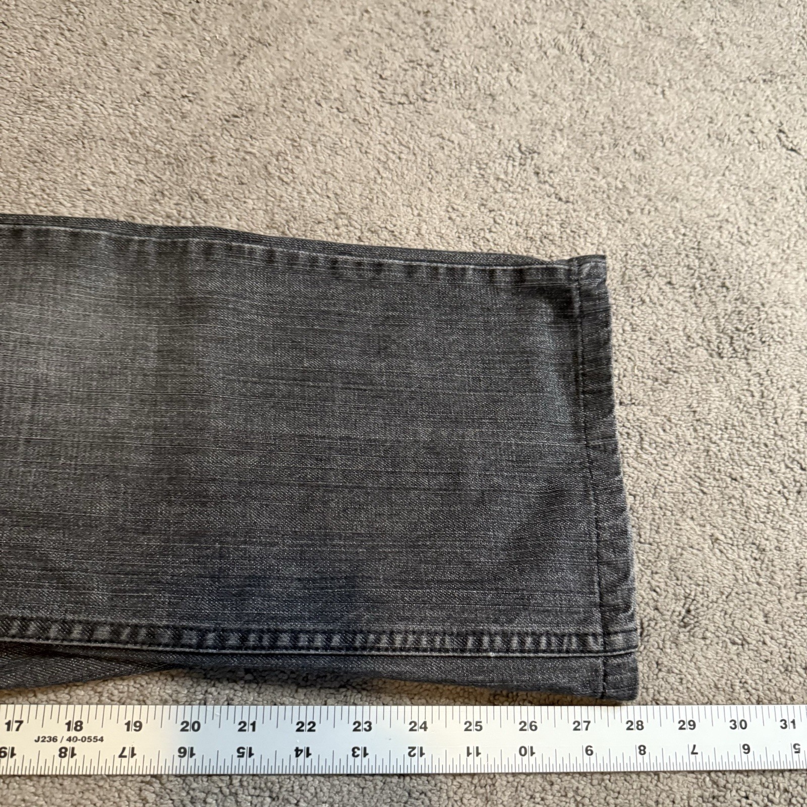Levi’s 559 Relaxed Straight Charcoal Gray Jeans Men’s Meas. 36×28(tag36x30)