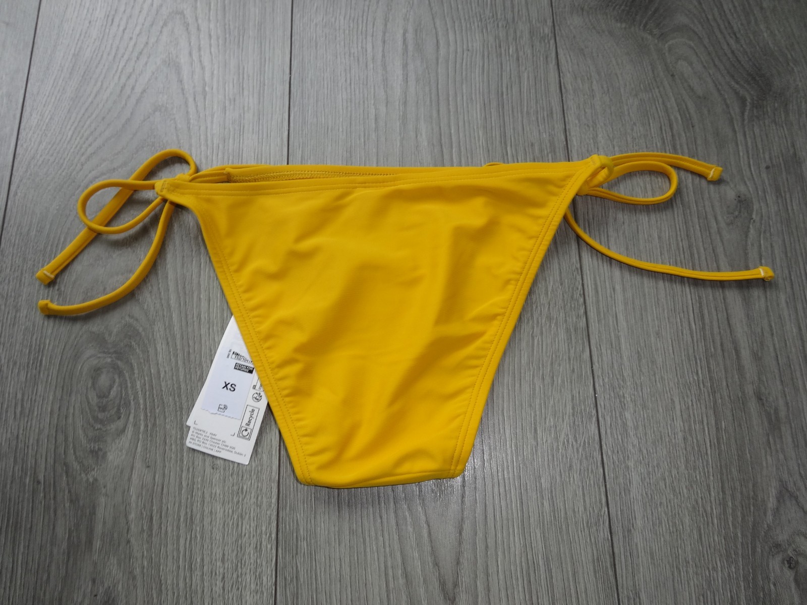 M&S MARKS & SPENCER BRIGHT SAFFRON SUN SMART TIE-SIDE BIKINI BOTTOMS UK SIZE XS