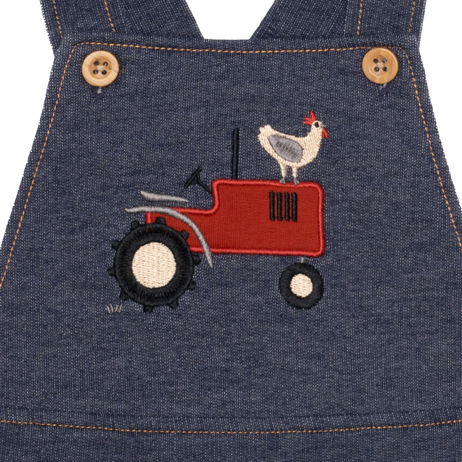 Pekkle Baby 4-piece Overall & Short Set