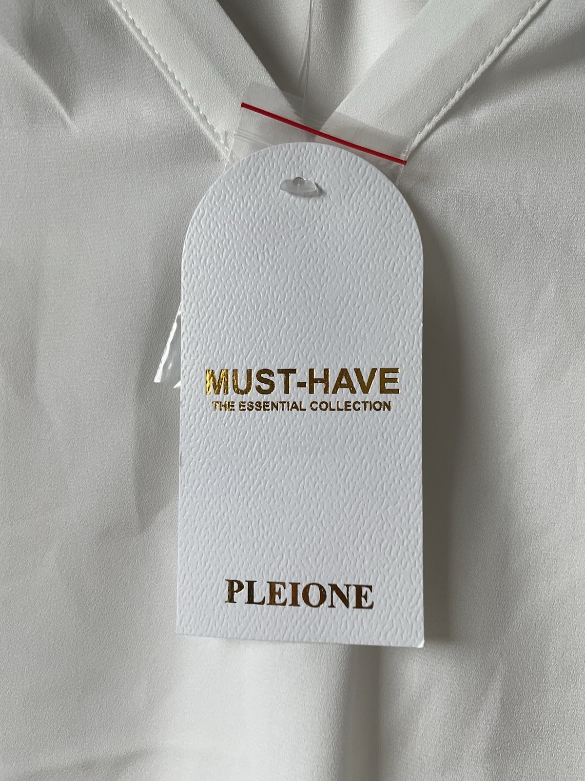 NWT Pleione Off White Wear To Work Blouse Sheer Sz S