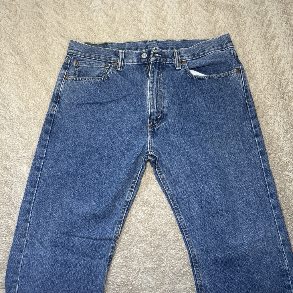 Levi’s 505 Straight Fit Jeans Men’s W36 L32 Medium Blue Denim