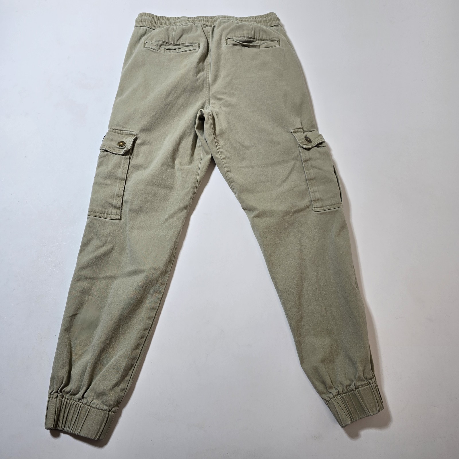 WESC Slim Utility Joggers Unisex Mens S Womens M Green Cargo Cotton Twill Retro