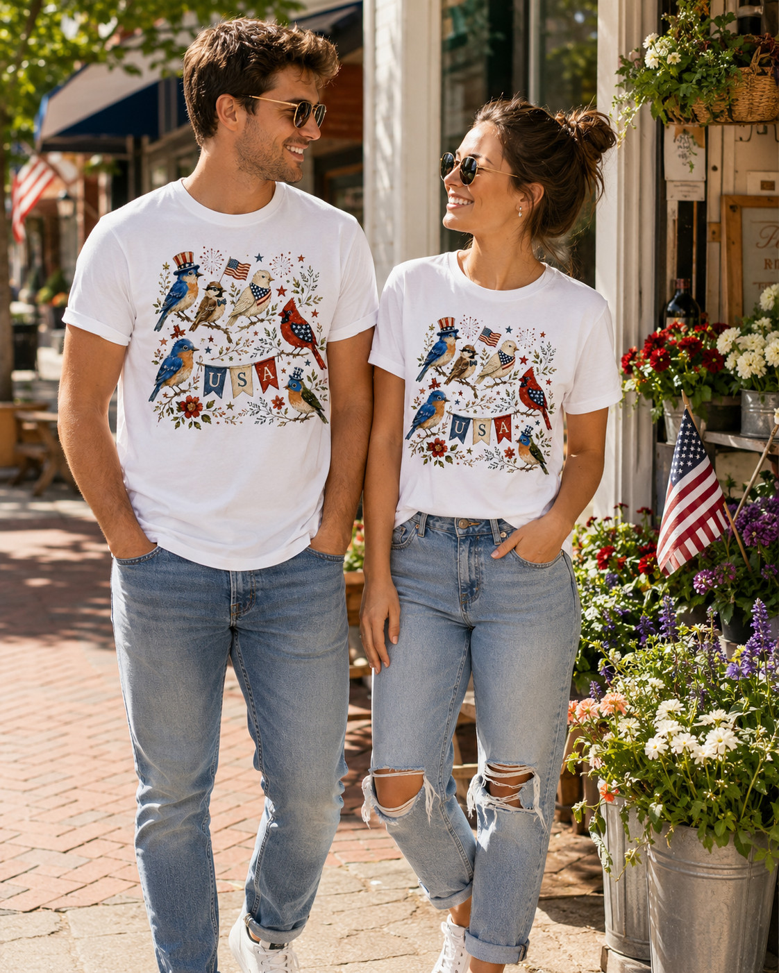 Bird 4th July T-Shirt USA 250th Anniversary