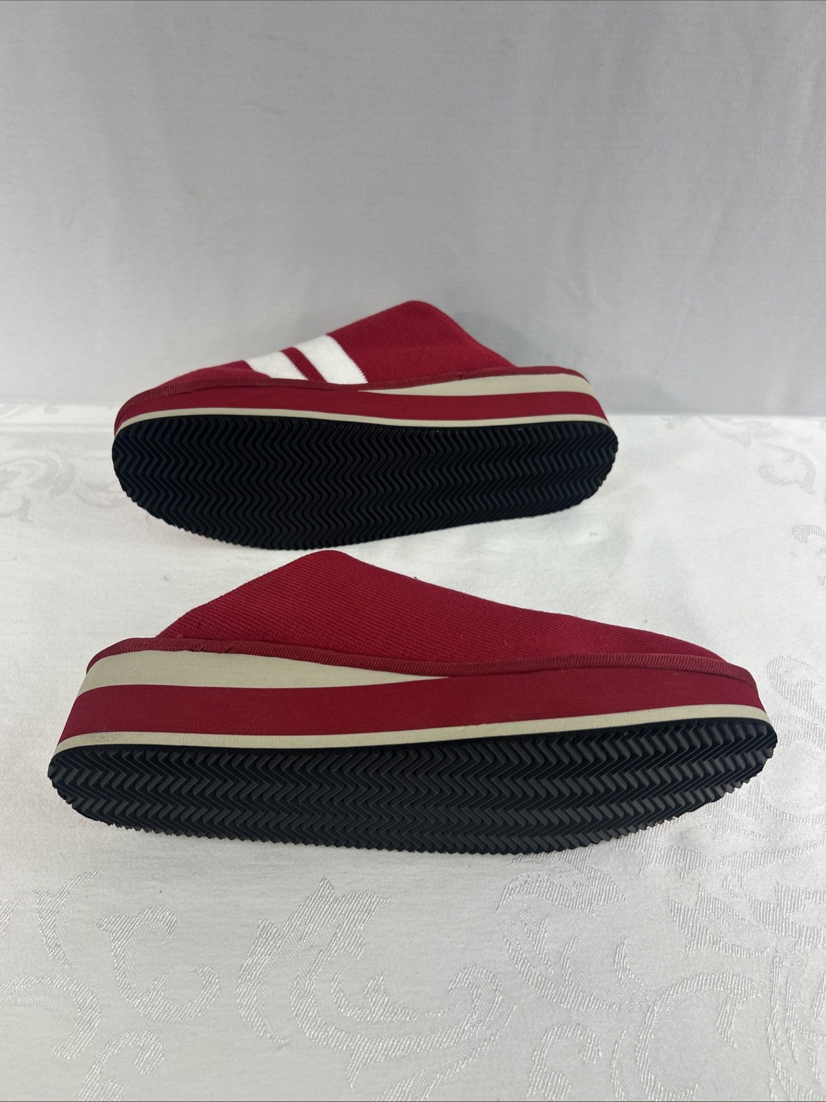 Zenzee-College Edition, Ohio State University Knit Kicks, Slip On, Red,Men/Women