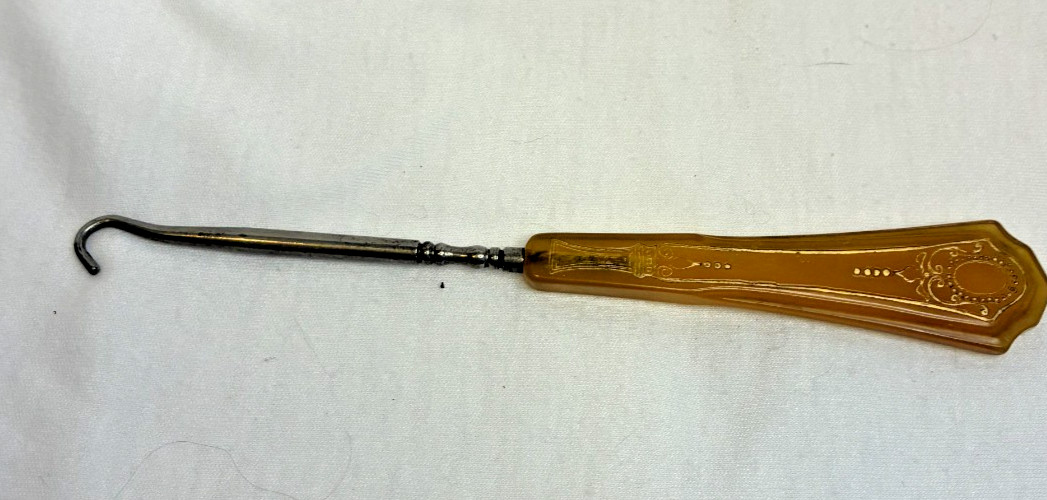 Antique Pyralin Button Hook Victorian- Edwardian Era #9120